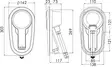 Osculati Adriana recess-fit shower enclosure - Duell venetarvikkeet - 6219 - 1