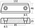 Osculati anodi Volvo Penta 290/SP/DP/PJX - Duell venetarvikkeet - 135609 - 1
