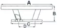 Osculati Nordik pollari RST 265mm - Duell venetarvikkeet - 5909 - 1