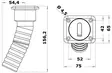 Osculati square kansiruuvike RST DIESEL 38mm - Duell venetarvikkeet - 5519 - 1