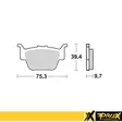 ProX Jarrupalasarja Taakse TRX450R '04-14 - Duell MP varaosat ja tarvikkeet - 80429 - 1