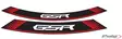 Puig Kit 8 Rim Strips Gsr C/Red - Duell MP varaosat ja tarvikkeet - 92229 - 1