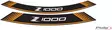 Puig Kit 8 Rim Strips Z1000 C/Orange - Duell MP varaosat ja tarvikkeet - 91609 - 1
