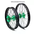 REX WHEELS 21-1,60 KX125/250/KXF250/450 06-18 MUSTA VANNE/VIHREÄ NAPA 20MM - Duell MP varaosat ja tarvikkeet - 63709 - 1