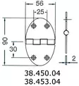 Sarana 56x90mm 2mm - Duell venetarvikkeet - 5329 - 1
