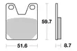 Sbs Jarrupalat Ceramic - Duell MP varaosat ja tarvikkeet - 123409 - 1