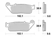 Sbs Jarrupalat Ceramic - Duell MP varaosat ja tarvikkeet - 123539 - 1