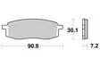 Sbs Jarrupalat Racing Sintered - Duell MP varaosat ja tarvikkeet - 123809 - 1