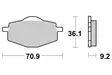 Sbs Jarrupalat Racing Sintered - Duell MP varaosat ja tarvikkeet - 124029 - 1