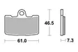 Sbs Jarrupalat Sintered - Duell MP varaosat ja tarvikkeet - 123299 - 1
