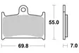 Sbs Jarrupalat Sintered - Duell MP varaosat ja tarvikkeet - 123349 - 1