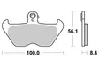Sbs Jarrupalat Sintered - Duell MP varaosat ja tarvikkeet - 123709 - 1
