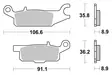 Sbs Jarrupalat Sintered Offroad - Duell MP varaosat ja tarvikkeet - 123519 - 1