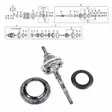 SHIMANO NEXUS 7-V (SG-7C25/26) vetäjä + akseliyksikkö - Duell polkupyörien varaosat ja tarvikkeet - 52519 - 1