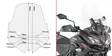 Specific screen transparent 53 x 48 cm (H x W) Versys 1000 (17) - Duell MP varaosat ja tarvikkeet - 100529 - 1