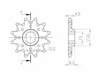 Supersprox Eturatas 1899.11 - Duell MP varaosat ja tarvikkeet - 119139 - 1