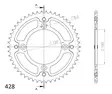 Supersprox Stealth Takaratas SU RM80/85 YA YZ80/85 Kulta 52 - Duell MP varaosat ja tarvikkeet - 118829 - 1