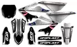 UFO Graphic Kit YZ 125/250 2022- Thunder Black - Duell MP varaosat ja tarvikkeet - 47849 - 1