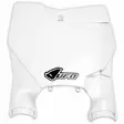 UFO Stadium Front number plate KTM 125/450 SX/SX-F 16-22 White 047 - Duell MP varaosat ja tarvikkeet - 48429 - 1